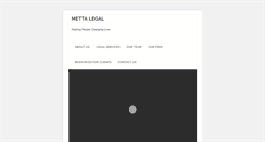 Desktop Screenshot of mettalegal.com